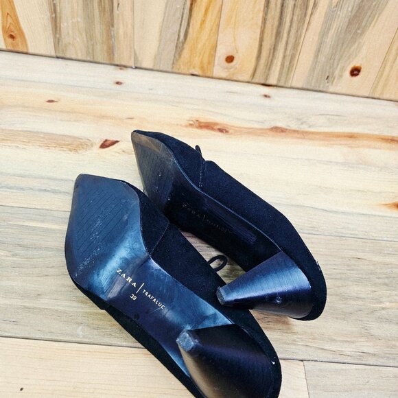 Zara Pointed Toe Tie Front Mules - Picture 7 of 7